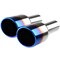 Spec-D Tuning Universal Muffler Tip- A Style- Blue 2.5 Inlet 4In Outlet MF-TPA001BT - alternate 1